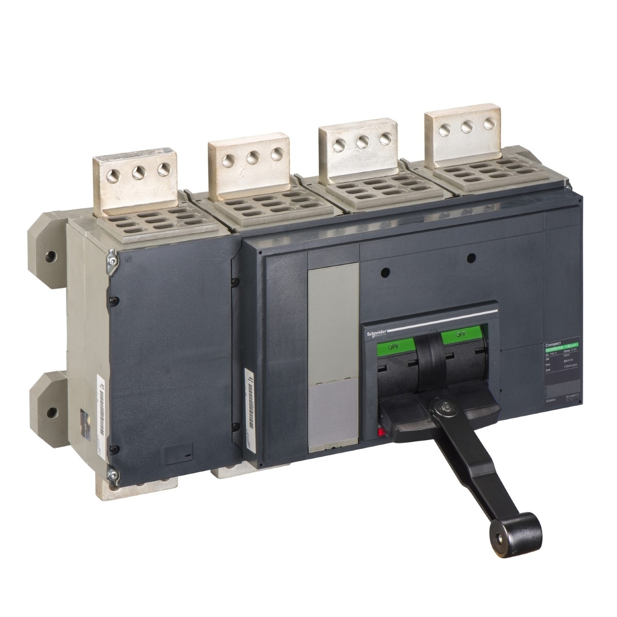 Switch disconnector, ComPact NS3200NA, fixed, front connected, manually operated, 3200A, 4P, complete device