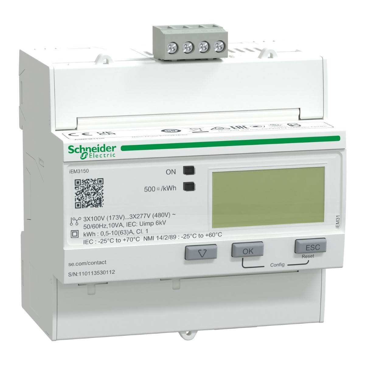 iEM3150 energy meter - 63 A - Modbus