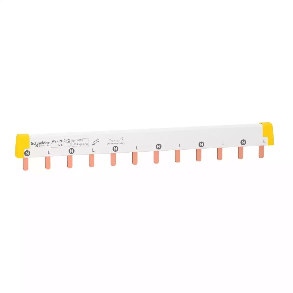 Acti9 COMB BUSBAR 2P 100A 12 MODULES