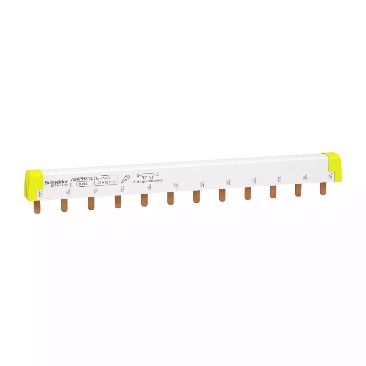 Acti9 COMB BUSBAR 3P 100A 12 MODULES