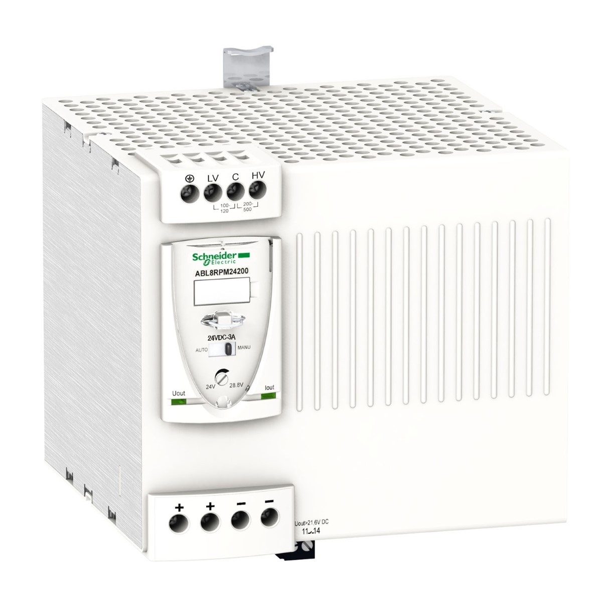 Regulated switch power supply, modicon power supply, 1 or 2 phase, 100...240V, 24V, 20A