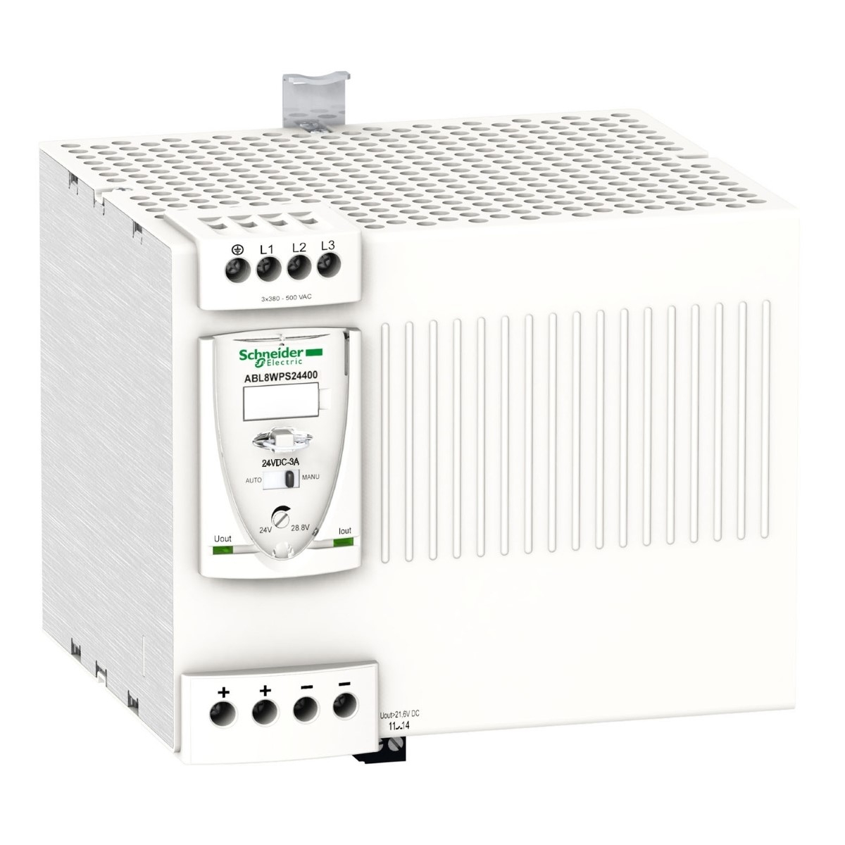 Regulated switch power supply, modicon power supply, 3 phases, 380...500V, 24V, 40A