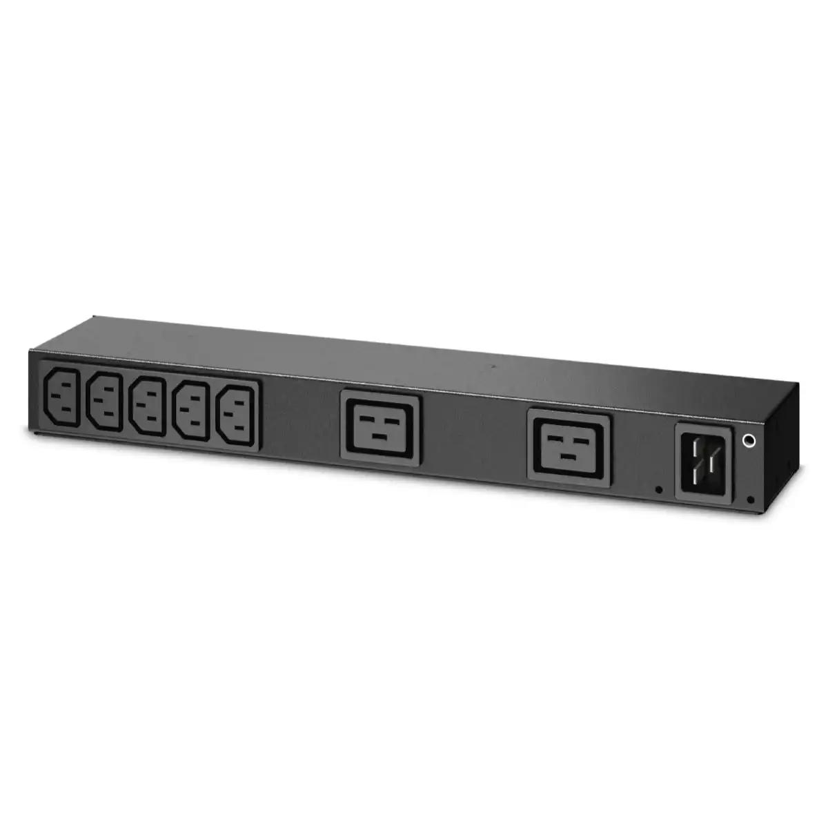 Rack PDU, Basic, 0U/1U, 100-240V/20A, 220-240V/16A, (7) C13, (2) C19