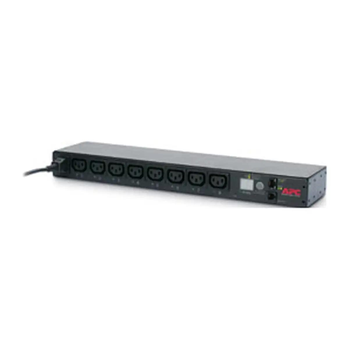 APC NetShelter Switched Rack PDU, 1U, 1PH, 2.3kW 230V 10A or 2.5kW 208V 12A, 8 C13 outlets, C14 cord