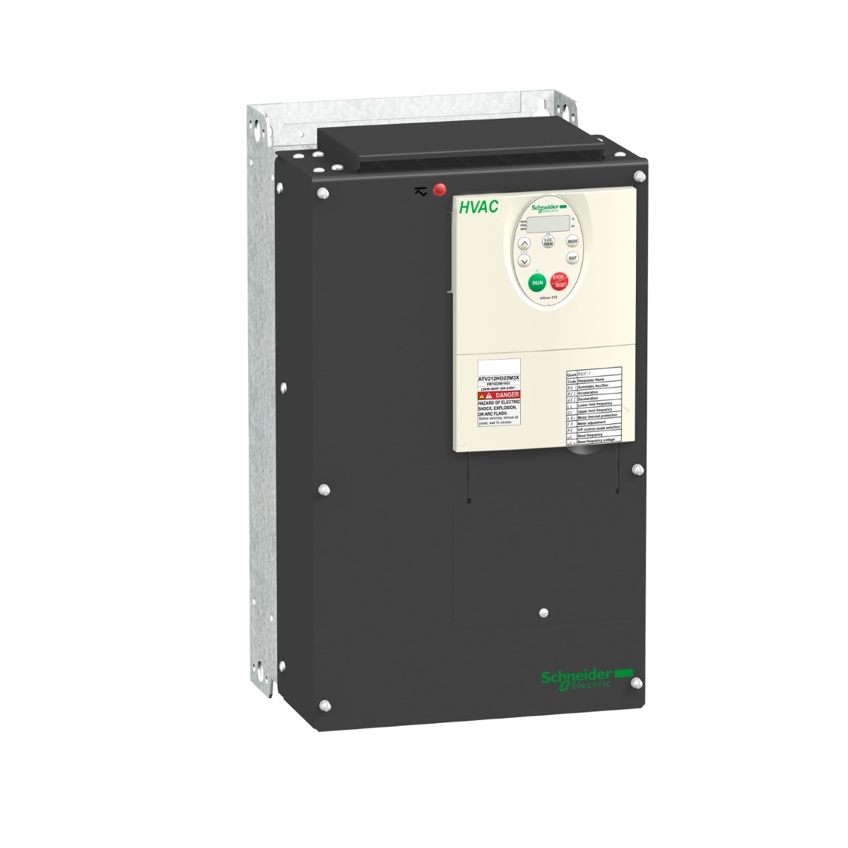 variable speed drive, Altivar 212, 22kW, 30hp, 240V, 3 phases, without EMC, IP21