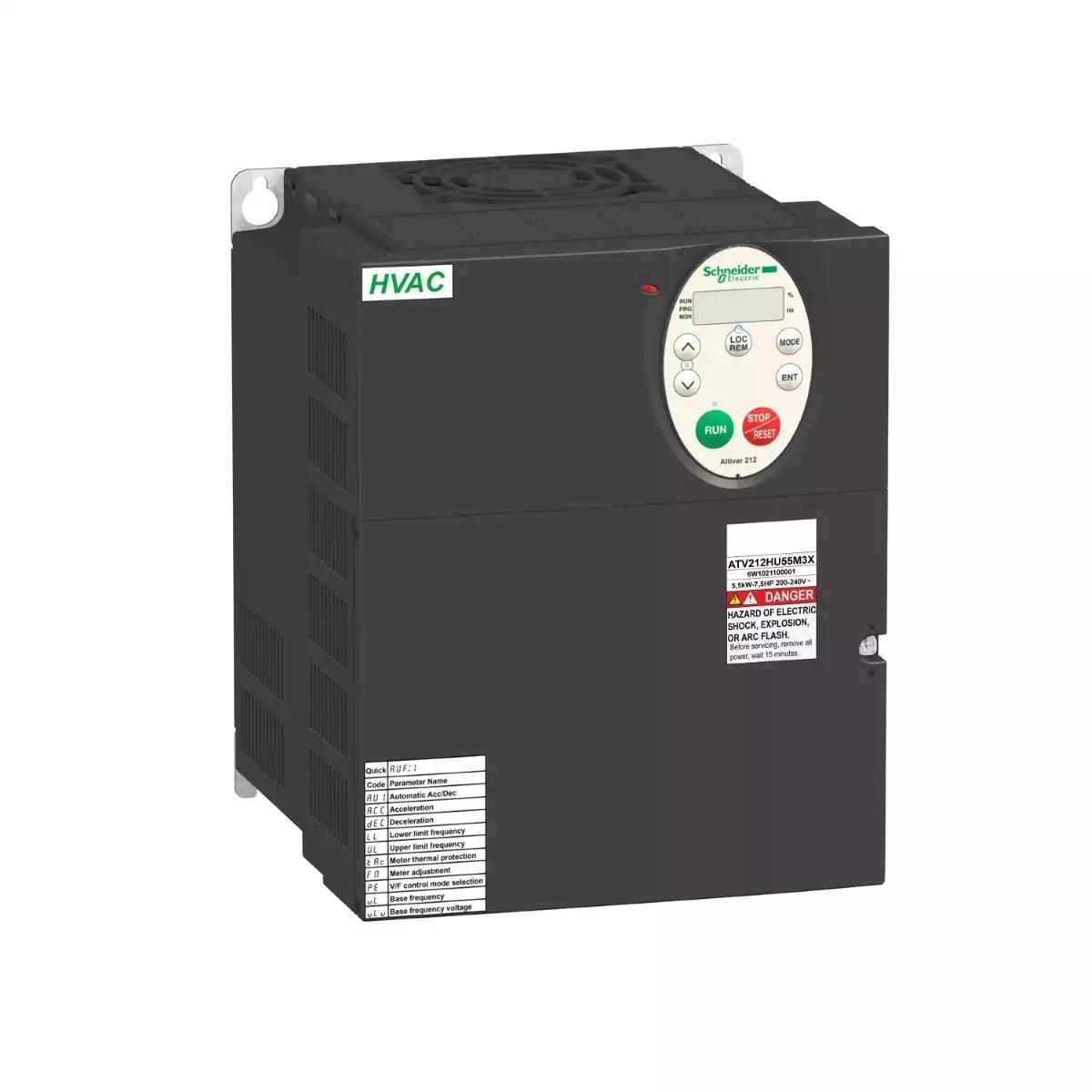 ATV212 7,5KW 10HP 240VTRI SS CEM IP20 VA