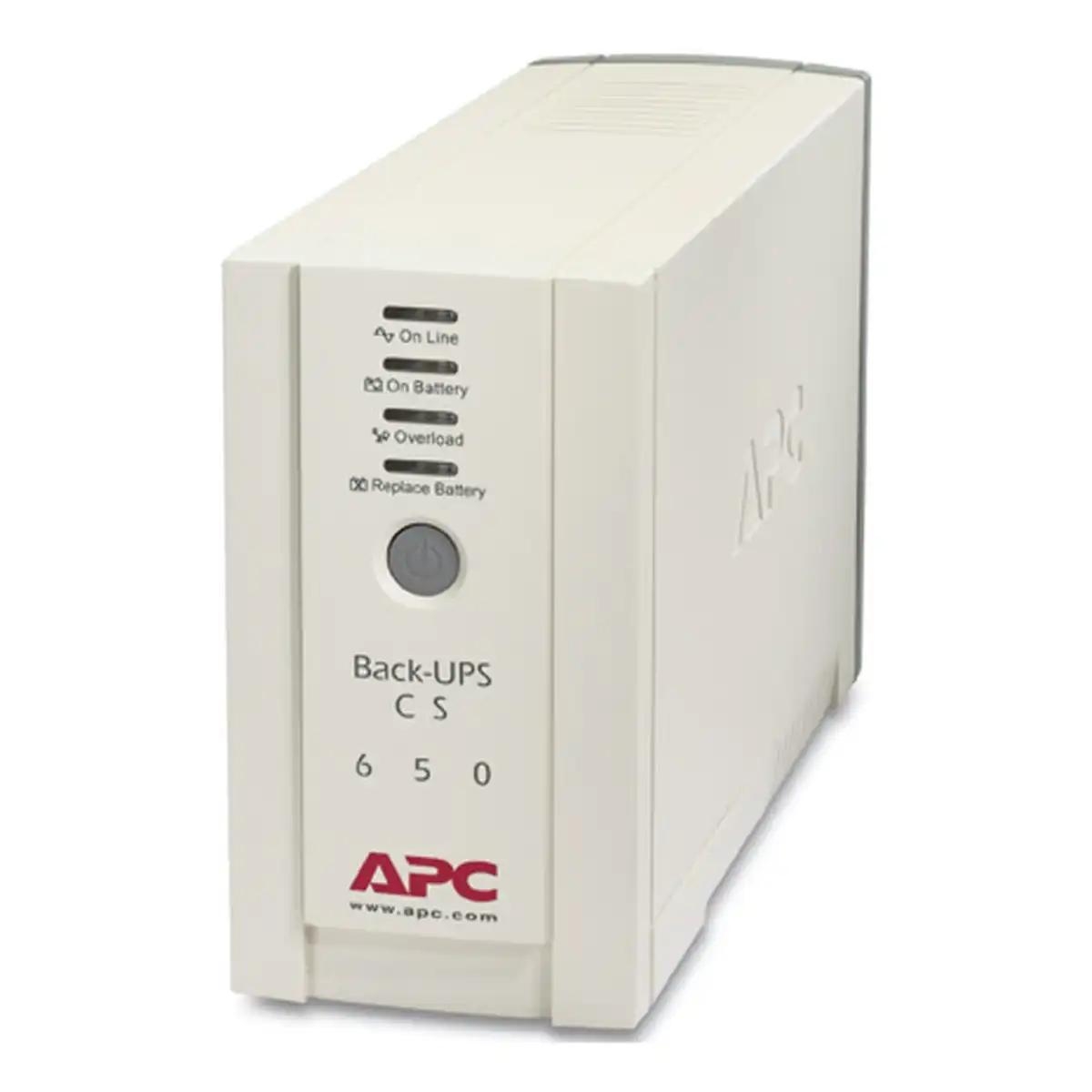 APC Back-UPS, 650VA, Tower, 230V, 4 IEC C13 Outlets , User Replaceable Battery