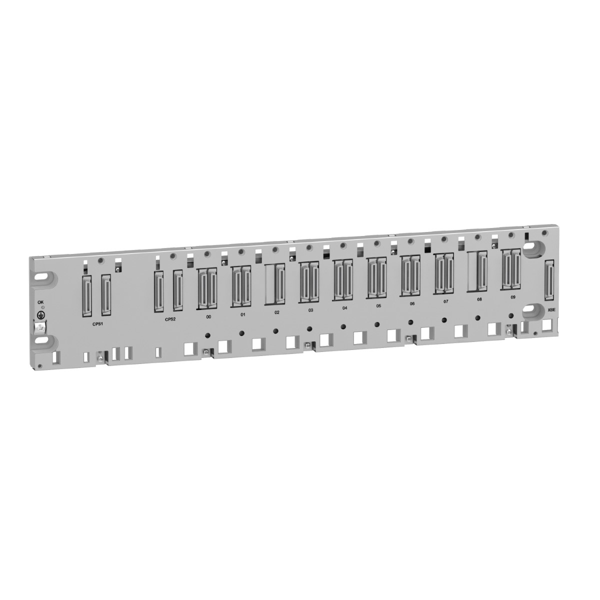 rack, Modicon X80, 10 slots, Redundant PS, Ethernet backplane, ruggedized