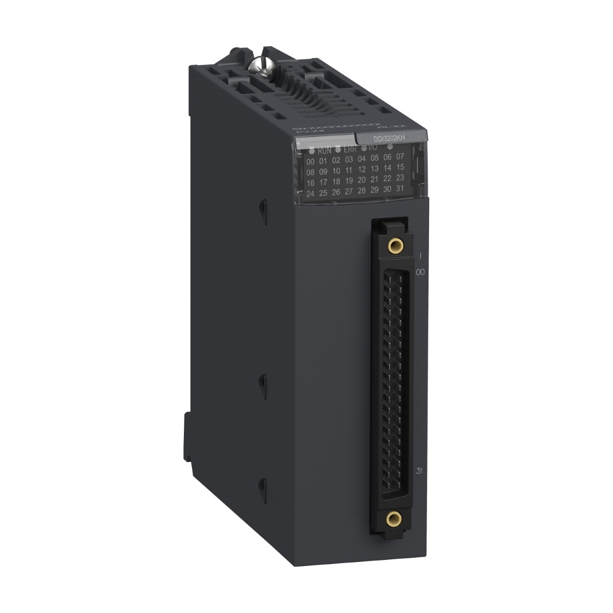 Discrete input module, Modicon X80, 32 inputs, 24V DC positive, for severe environments