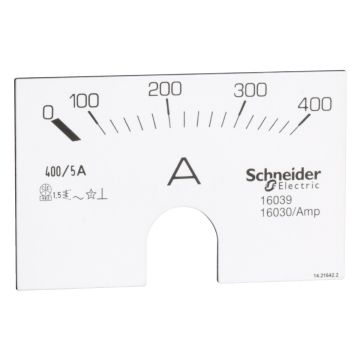 analog ammeter scale - 0..400 A