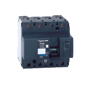 Miniature circuit breaker (MCB), Acti9 NG125N, 4P, 100A, C curve, 25kA (IEC/EN 60947-2)