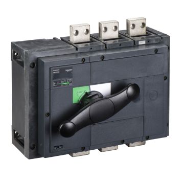 switch disconnector, Compact INS1250 , 1250 A, standard version with black rotary handle, 3 poles