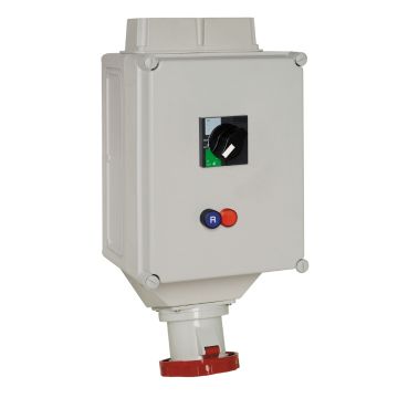 Interlocked socket, Mureva PKB, with RCBO, 125A, 3P+E, 400V, IP65