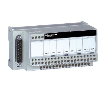 connection sub-base ABE7 - for passive distribution of 8 channels