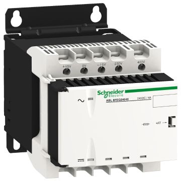 rectified and filtered power supply - 1 or 2-phase - 400 V AC - 24 V - 0.5 A