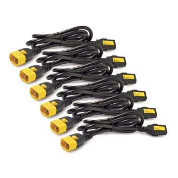 Power Cord Kit (6 ea), Locking, C13 to C14, 1.2m