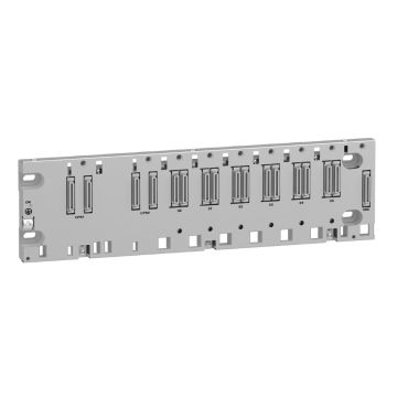 backplane rack, Modicon X80, 6 slots, redundant Ethernet backplane