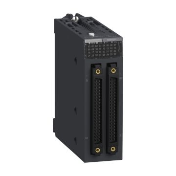 discrete input module, Modicon X80, 64 inputs, 24V DC positive, for severe environments