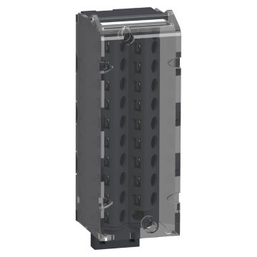 terminal block, Modicon X80, 20-pin removable screw clamp, 1 or 2 x 0.34..1.5mm2