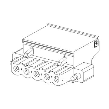 connector kit, Modicon M340, 2 removable connectors, cage clamp, for power supply module