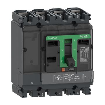 Circuit breaker, ComPacT NSX100B, 25kA/415VAC, 4 poles 4D (neutral fully protected), TMD trip unit 63A, 50 degrees C