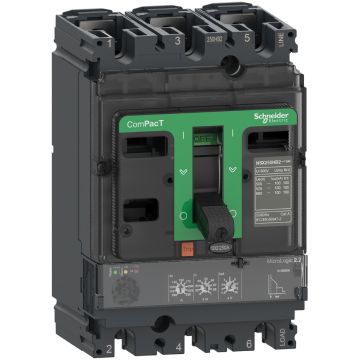 Circuit breaker, ComPacT NSX100H, 70kA/415VAC, 3 poles, MicroLogic 2.2 trip unit 100A