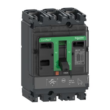 Circuit breaker, ComPacT NSX100H, 70kA/415VAC, 3 poles, TMD trip unit 25A, 50 degrees C