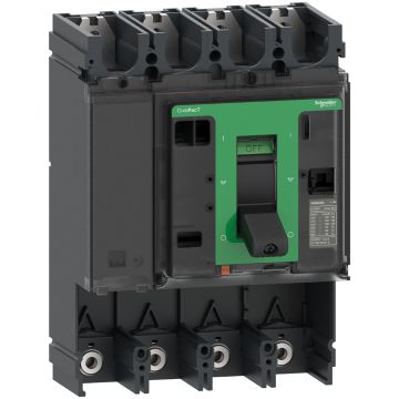 Circuit breaker basic frame, ComPacT NSX400S, 100kA/415VAC, 4 poles, 400A frame rating, without trip unit