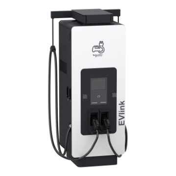 Fast charging station, EVlink Pro DC, 150kW, CCS2 + CCS2 connectors, 3.6m cable with cable management