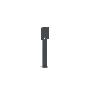 Thin pole, EVlink, for 1 EVlink Wallbox, Wallbox Plus or Smart Wallbox charging station