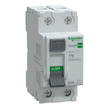 Residual current circuit breaker(RCCB), Easy9 Pro, 2P, 63A, AC Type, 30mA