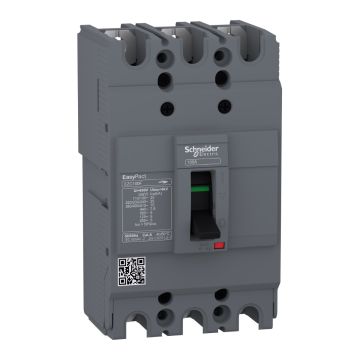 circuit breaker,EasyPact EZC100F ,TMD, 15A ,3 poles 3d