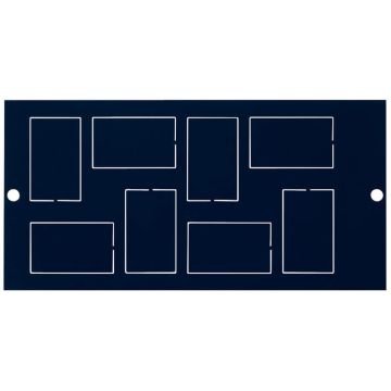 87 mm mounting plate for 8 x LJ6C/RJ45 accessories