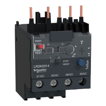 differential thermal overload relay, TeSys K, 5.5...8A, class 10A