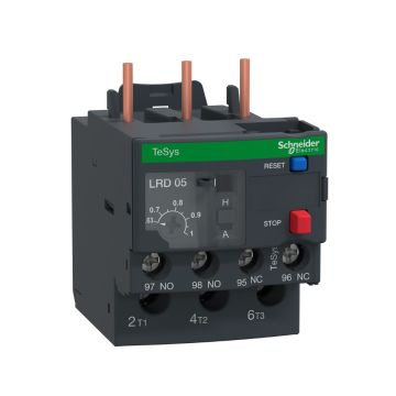 Thermal overload relay, TeSys Deca, 690VAC, 0.63 to 1A, 1NO+1NC, class 10A, for unbalanced loads