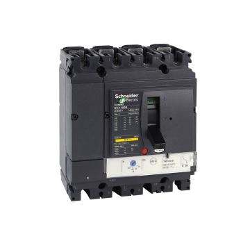 Circuit breaker, ComPact NSX100H, 70kA/415VAC, TMD trip unit 80A, 4 poles 3d