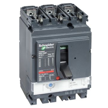 Circuit breaker, ComPact NSX100N, 50kA/415VAC, MA trip unit 12.5A, 3 poles 3d