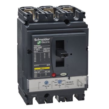 Circuit breaker, ComPact NSX250B, 25kA/415VAC, TMD trip unit 200A, 3 poles 3d