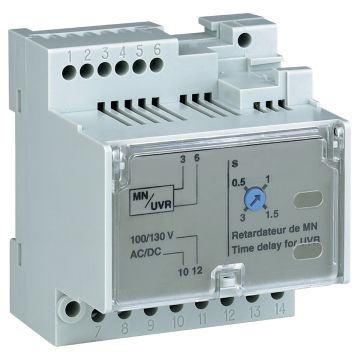 MN delay unit, MasterPact MTZ, adjustable time delay 0.5s to 3s, 200/250VDC, 200/250VAC 50/60Hz, spare part