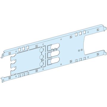 MOUNTING PLATE VIGI NSX/CVS PLUGIN TOGGLE/ROT/MOT - 3P 250A HORIZONTAL WIDTH 650