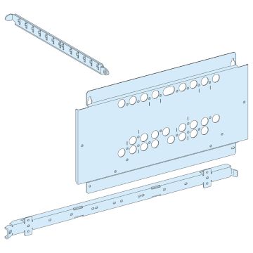 MOUNTING PLATE SOURCE CHANGEOVER NSX/INS/INV 250 3P/4P ROTARY VERTICAL