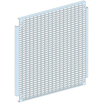 Universal slotted mounting plate, 12 modules