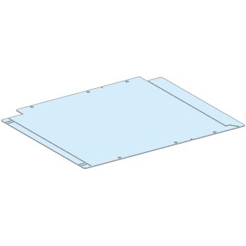 Plain barrier for bottom horizontal busbars, W = 400 mm, D = 400 mm