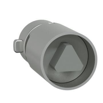 Bloc with insert, PrismaSeT P and G, 8mm male triangle insert