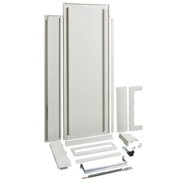 Enclosure, PrismaSeT G, for modular devices, floor standing, W600mm, H1680mm (8R + incomer), IP30, with front plates, Pack 250