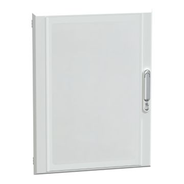 Door, PrismaSeT G, transparent type for enclosure, 15M, W600, IP30, white, RAL 9003