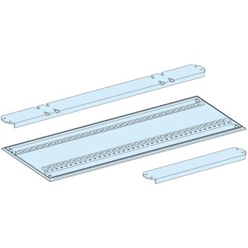 Rear panel, PrismaSeT G, for extension enclosure, 19M, W600mm, H1050mm, IP55