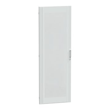 Door, PrismaSeT P, Floor-standing, transparent, reversible opening, 36M, W650, 2 locks, IP30, white, RAL 9003