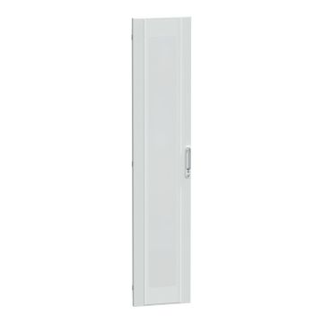 Door, PrismaSeT P, Floor-standing, transparent, reversible opening, 36M, W400, 3 locks, IP55, white, RAL 9003