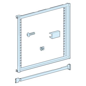 Hinged front plate frame, PrismaSeT P, support is left -hand opening W650, 10M